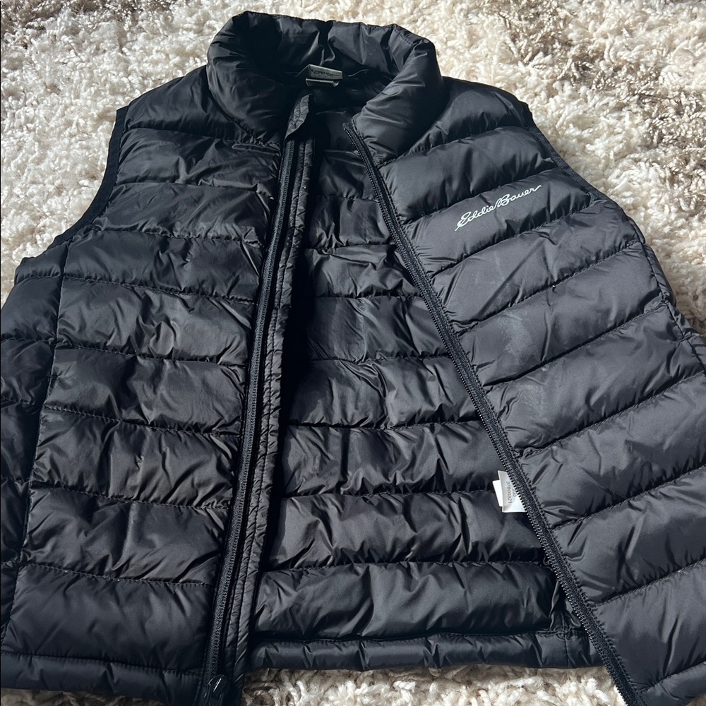 Eddie Bauer Quilted Black Vest